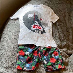 Star Wars boy’s GAP swim trunks (2) & t-shirt!